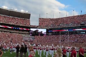 University of Alabama honors military at game featuring Fort Novosel flyover