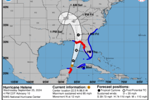 4PM CDT NHC Update: Helene Continues to Strengthen; Higher Storm Surge Now Expected