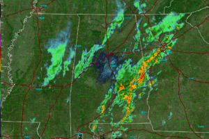 Radar Update: Stormy Weather Persists Over Alabama