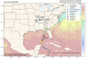 Helene To Make Landfall This Evening; Rain For East Alabama