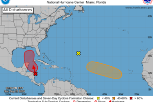 Hurricane Center Ups Probabilities on Caribbean/Gulf Disturbance, Look at 12z Global Models