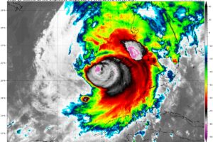 9am CDT Milton Update: Center is 210 miles SW of Tampa, Pressure Up a Tad