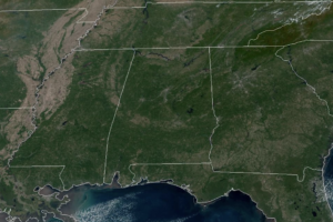 Midday Nowcast: Severe Clear with Sunshine and Blue Sky for Alabama Today