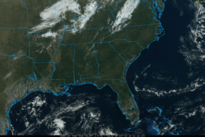 A few showers on Sunday; Most places remain dry