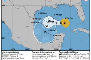 Rafael Still a Category 2 Hurricane This Evening. Here is the Latest From NHC!