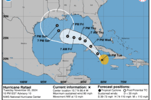 Hurricane Rafael Update: System Passing Over Cayman Islands