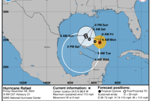 Hurricane Rafael Update: System Remains Strong Over the Gulf; Expected to Stay Over Water