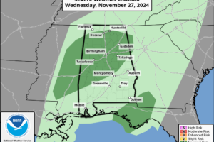 Showers Tonight; Possibly A Thunderstorm Early Tomorrow