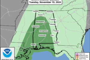 Good Soaking For Alabama Tomorrow; Colder Air Will Follow The Rain