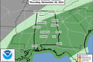 Dry Tomorrow; Wet/Stormy Thanksgiving Day