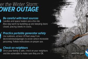 Winter Weather Awareness Week- Power Outage Safety, and Don’t Forget the Pets!