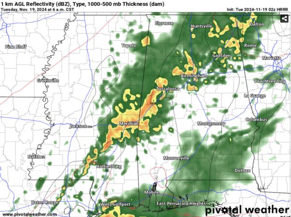 Rain and storms overnight: Timing and what to expect: The Alabama Weather Blog