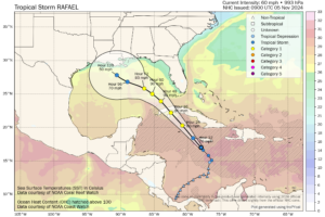 Showers Possible Through Friday; Eyes On Rafael