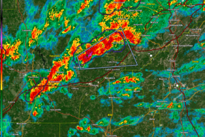 Strong Storm Moving from Eastern Tuscaloosa County into Jefferson County