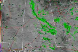 Radar Check at 11:15:  Showers Around, Friday Update, Saturday Severe Weather Outlook