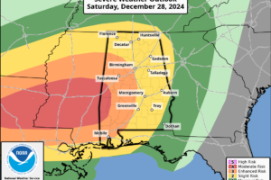 Saturday Weather Briefing:  Strong/Severe Storms Expected Across Alabama Today