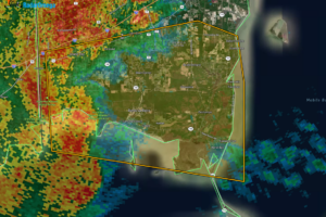 Severe T-Storm Warning for Mobile Co. Until 12:15AM