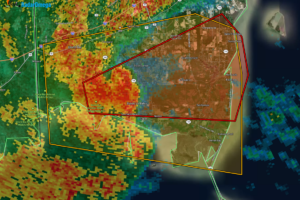 Tornado Warning for Parts of Mobile Co. Until 12:15AM