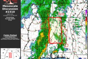 Severe Weather Risk Continues Across Central AL; New Mesoscale Discussion Issued