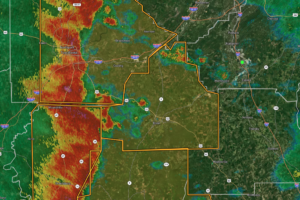 Severe T-Storm Warning for Bibb Co. Until 12AM