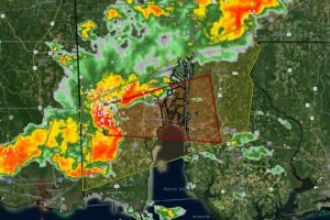 Tornado Warning in Effect for Downtown Mobile Until 9:00pm CT