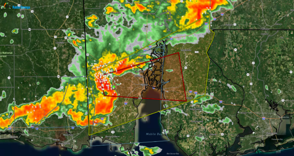 Tornado Warning for Downtown Mobile until 9:00 p.m. CT: The Alabama Weather Blog