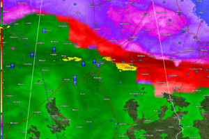 Heavy Snow in Parts of Central Alabama, But Changeover to Rain Occurring in the I-20 Corridor