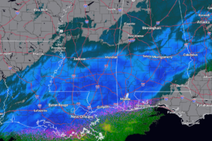 Gulf Coast Snowstorm Update at 11:30 a.m.