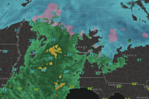 Midday Nowcast: Gradual Transition From Snow To Wintry Mix To A Cold Rain Across Alabama