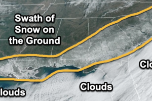 Midday Nowcast: Sunny and Cold with a Snow Pack Along the Gulf Coast