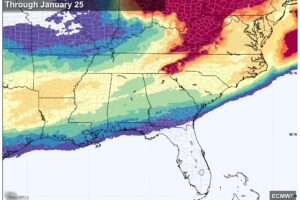 Rain Friday Night/Saturday; Very Cold Sunday Through Next Week