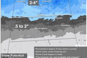 Winter Storm Potential For North Alabama Friday