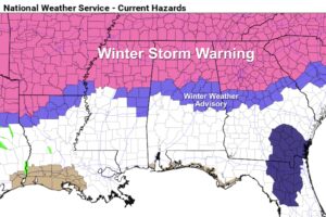 Snow/Sleet/Freezing Rain To Move Into North/Central Alabama Late Tonight