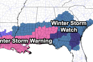 Midday Nowcast:  Frigid Temperatures; Incoming Winter Storm For South Alabama