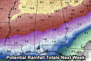 Midday Nowcast: A Meandering Front Through The Weekend; Beneficial Rain Arrives Next Week