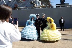 The Alabama News Center — Guided-missile destroyer USS McFaul visits Mobile, Alabama, during Mardi Gras