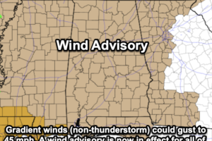 Nowcast at noon: Increasing the winds from strong storms that occur later today